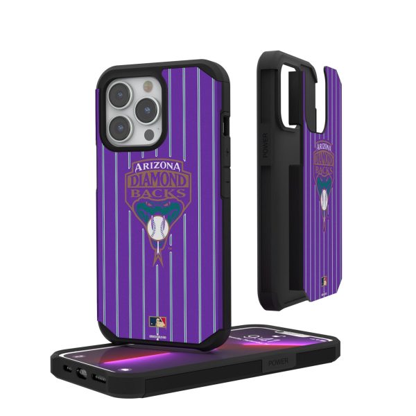 Arizona Diamondbacks 1999-2006 - Cooperstown Collection Pinstripe Rugged Phone Case Online Hot Sale