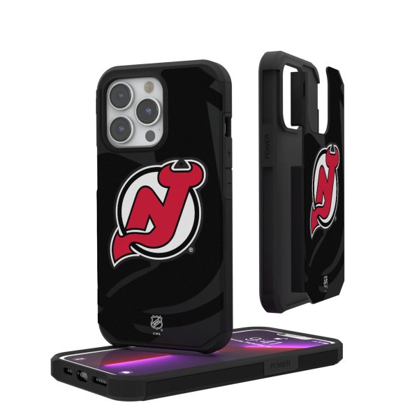New Jersey Devils Monocolor Tilt Rugged Phone Case For Cheap
