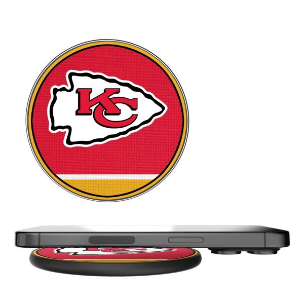 Kansas City Chiefs Stripe 15-Watt Wireless Charger Sale