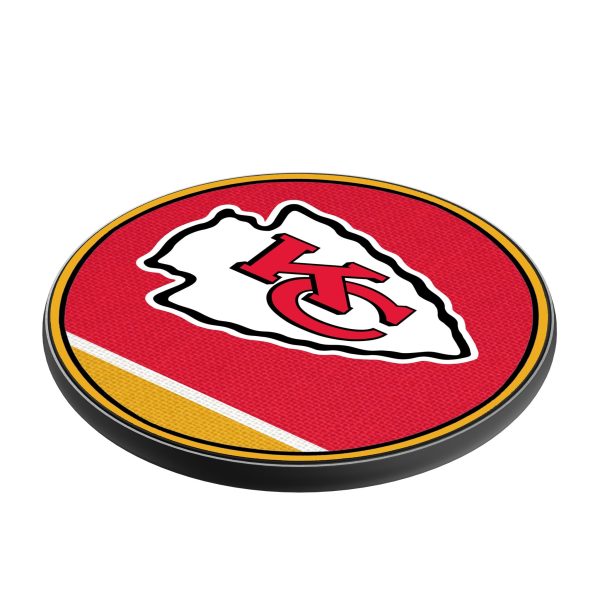 Kansas City Chiefs Stripe 15-Watt Wireless Charger Sale - Image 2