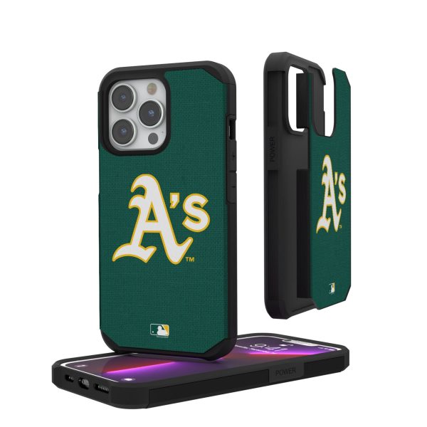 Oakland Athletics Solid Rugged Phone Case Cheap