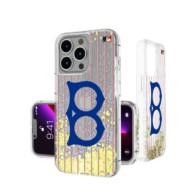 Brooklyn Dodgers 1949-1957 - Cooperstown Collection Pinstripe Glitter Phone Case Sale