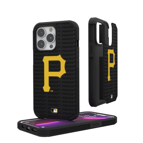 Pittsburgh Pirates Text Backdrop Rugged Phone Case For Discount