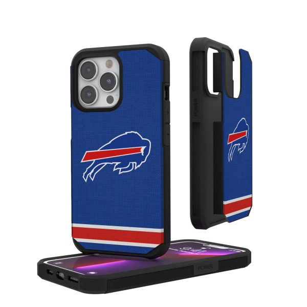 Buffalo Bills Stripe Rugged Phone Case Online Sale