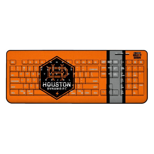 Houston Dynamo  Stripe Wireless USB Keyboard Online Sale
