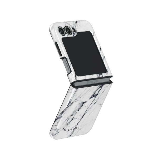 Satin White - Marble Samsung Galaxy Z Flip 6 Case Online Hot Sale